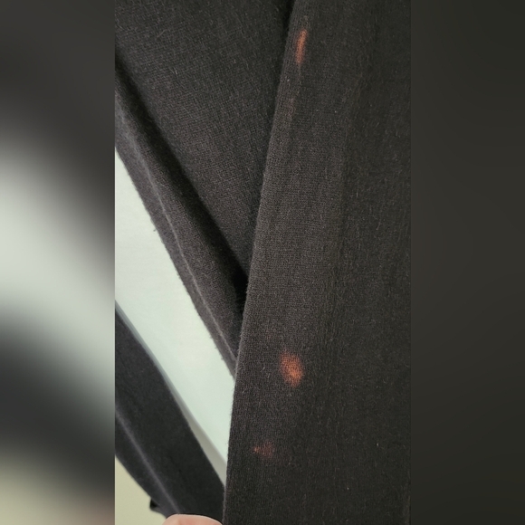 Halogen Cardigan Women's Size Small Black Open Front Long Line Minimalist - Picture 5 of 6